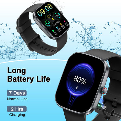 Smart Watch with Fitness Tracking & Call Support