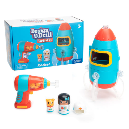 Design & Drill Bolt Buddies Rocket Toy