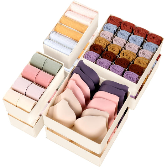 8 Set Sock Drawer Organizer Dividers for Storage
