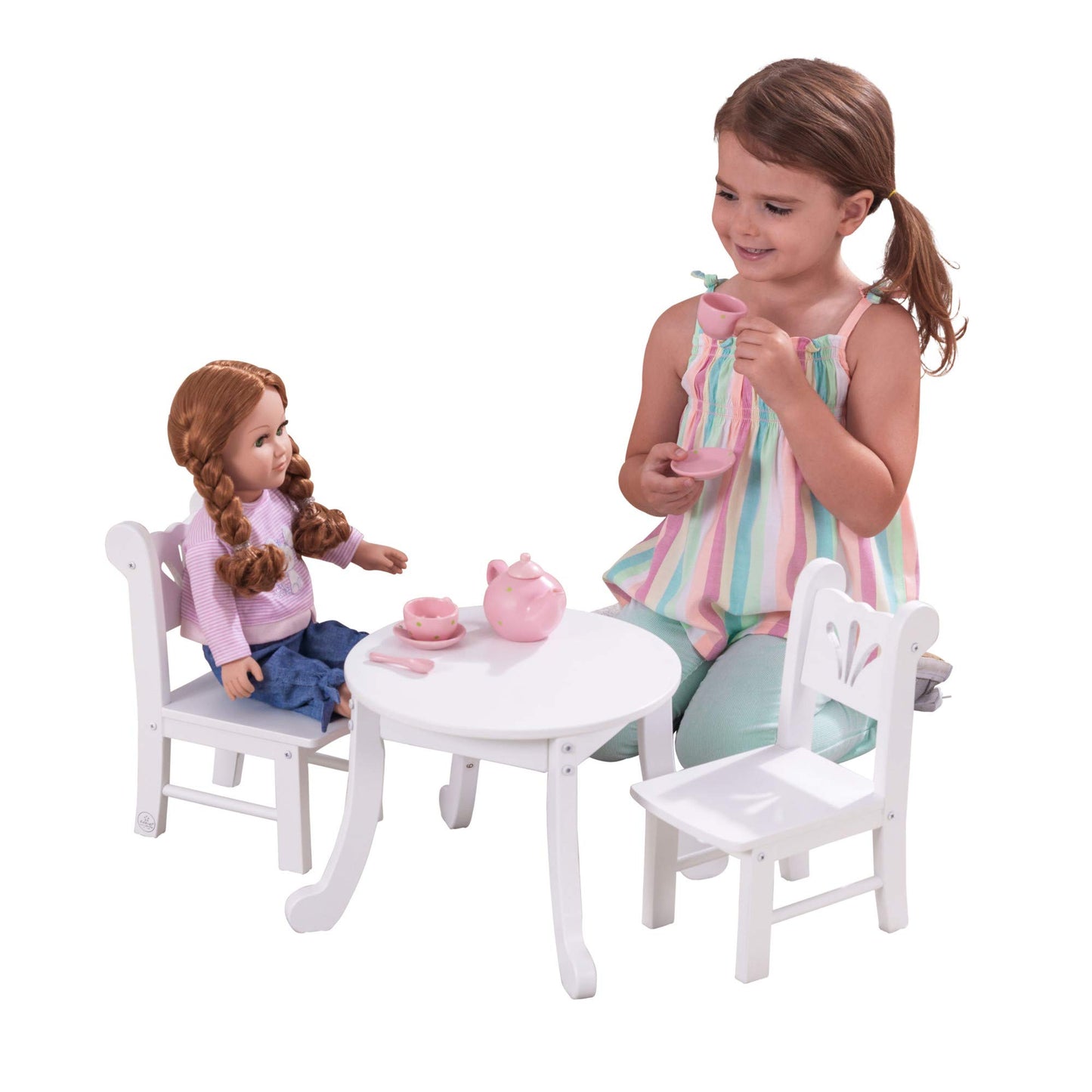 KidKraft Doll Table & Chair Set for 18-Inch Dolls