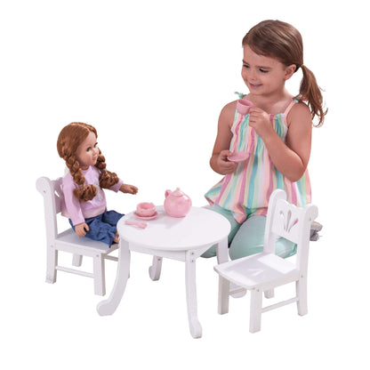 KidKraft Doll Table & Chair Set for 18-Inch Dolls