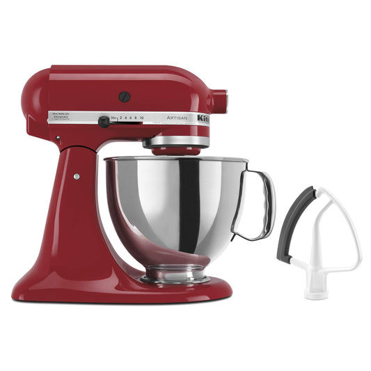 KitchenAid KSM150FEER Value Bundle Artisan 5 Quart Stand Mixer, Empire Red