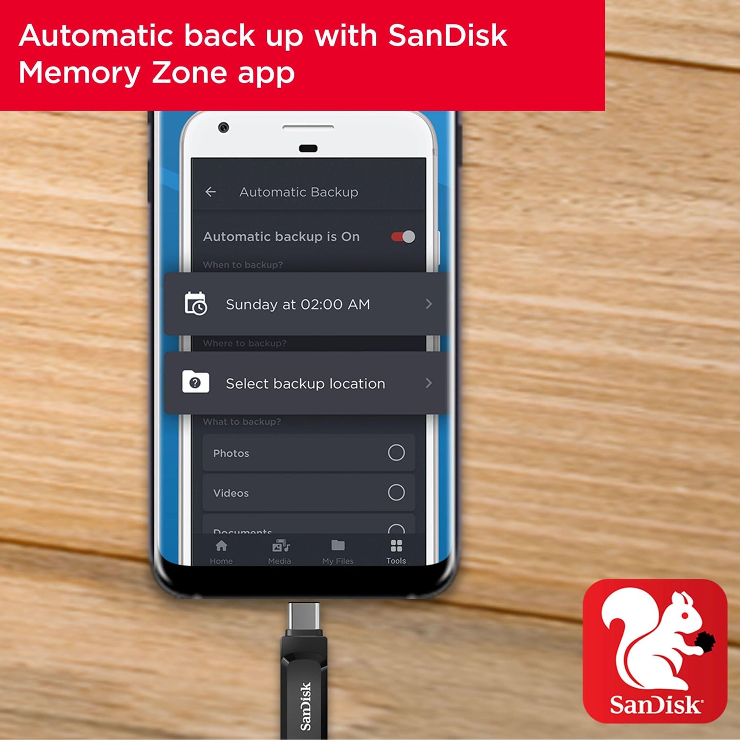 SanDisk 64GB Dual Drive USB Type-C Flash Drive