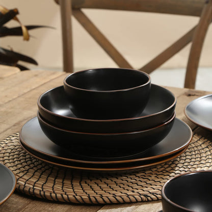 16-Piece Stoneware Dinnerware Set for 4