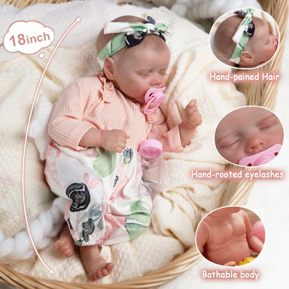 Reborn Baby Doll 18 Inch Realistic Vinyl