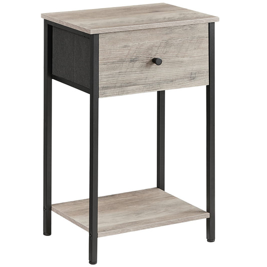 VASAGLE 24-Inch Nightstand with Fabric Drawer