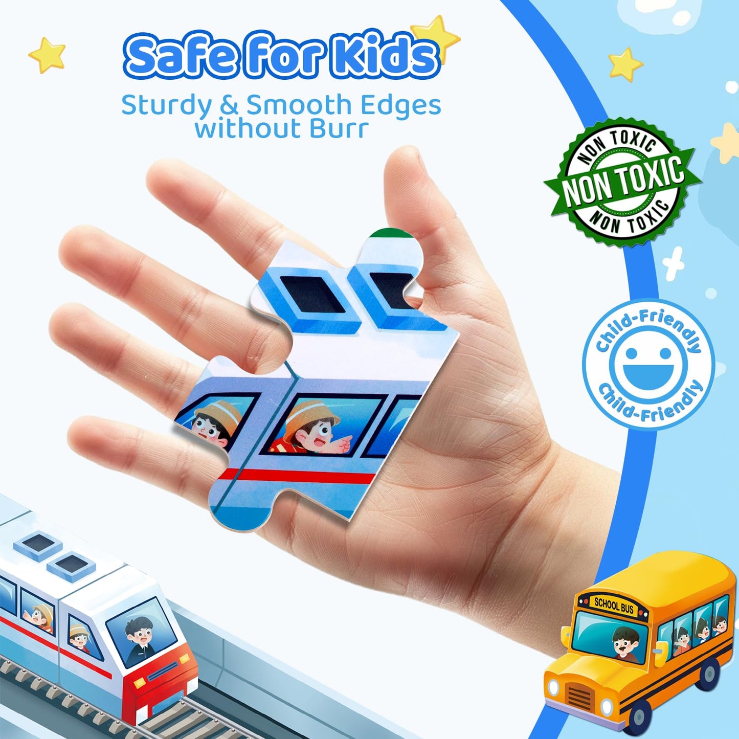 Wooden City Life Puzzles for Kids Ages 3-8