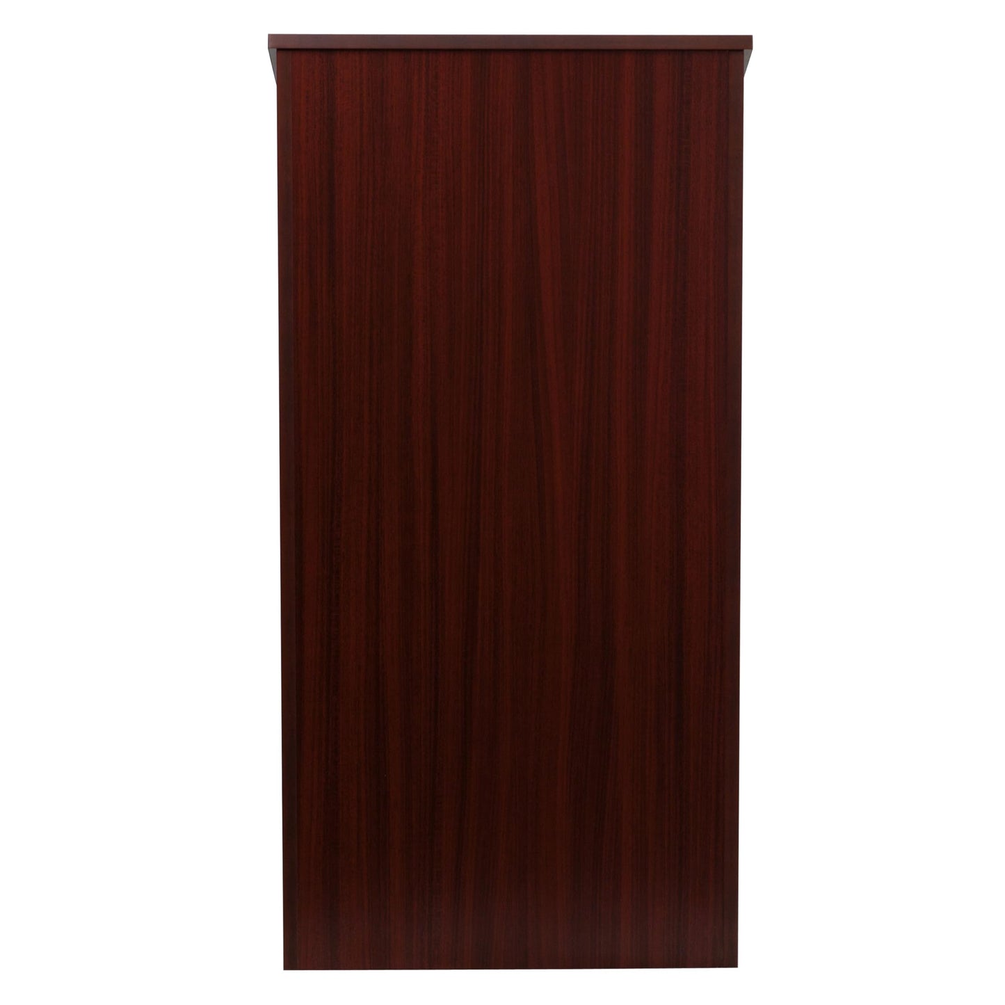 Flash Furniture Mysta Stand-Up Lectern in Mahogany
