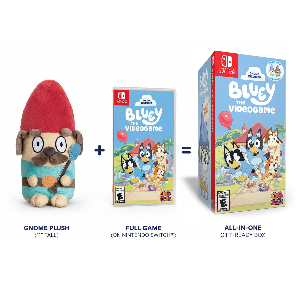 Bluey Videogame Plush Bundle for Nintendo Switch