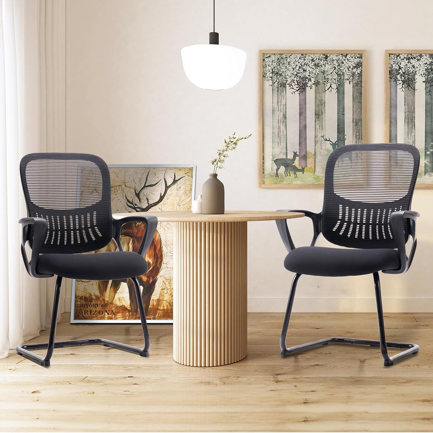 Mid Back Mesh Guest Chair Set of 2