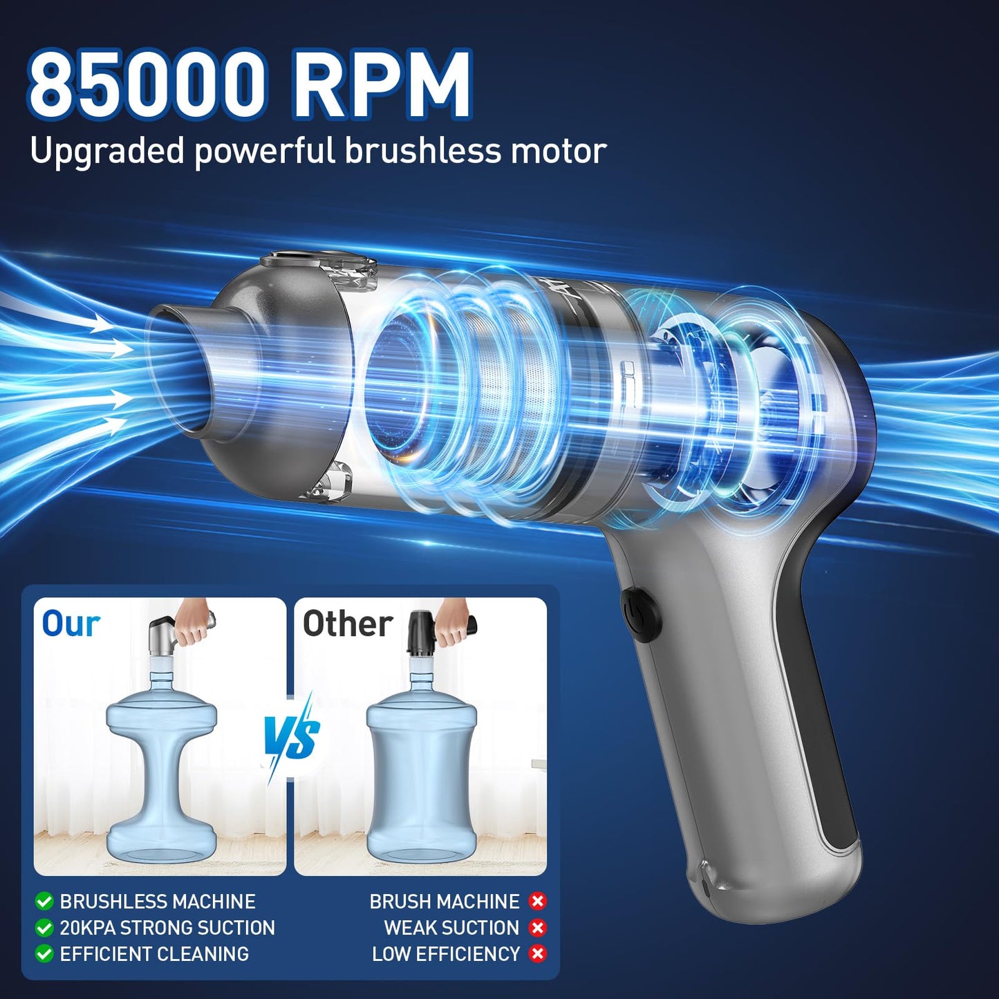 Cordless Handheld Vacuum Cleaner by AHNR
