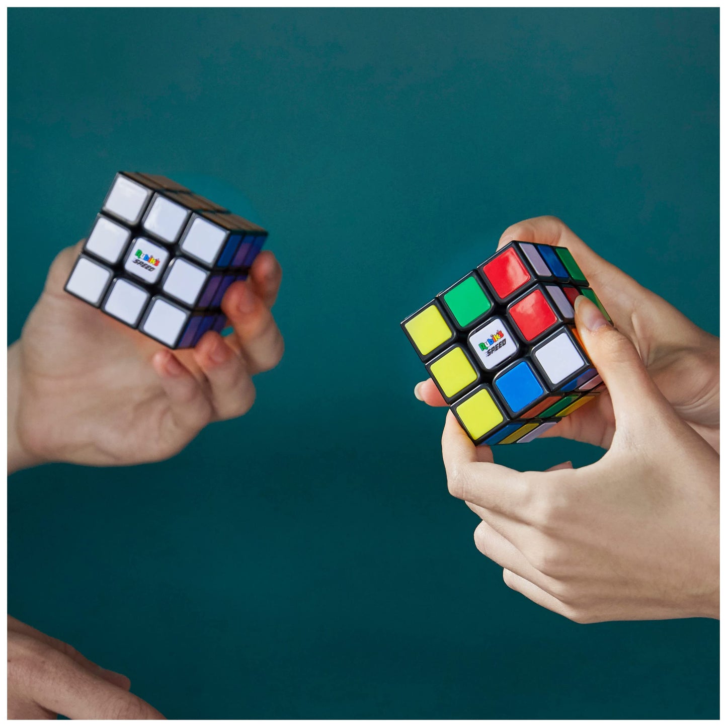 Rubik’s Cube, 3x3 Magnetic Speed Cube, Super Fast Problem-Solving Challenging Retro Fidget Toy Travel Brain Teaser, Easter Basket Stuffers, for Adults & Kids Ages 8+
