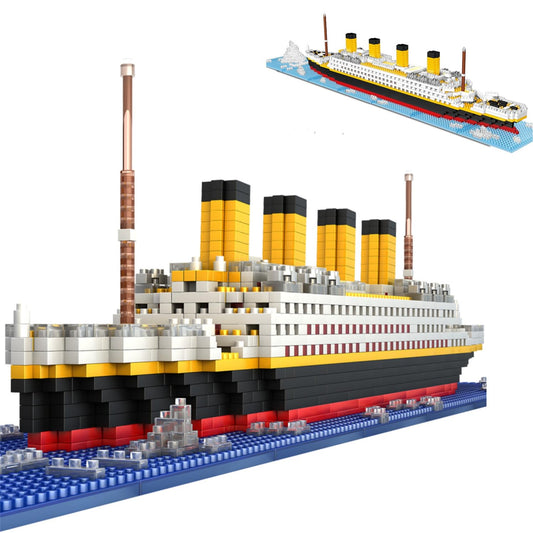 Titanic 3D Model Building Blocks Set, 1860 pcs