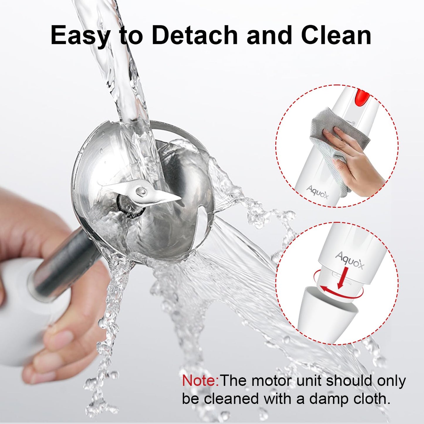 400W 4-in-1 Handheld Immersion Blender Set