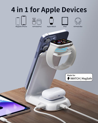 4-in-1 Wireless Charging Station for Apple Devices