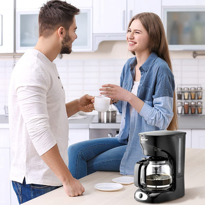 UPDATE: NOW $16.49! Mueller 12-Cup Drip Coffee Maker, Auto Keep Warm Function, Smart Anti-Drip System, with Durable Permanent Filter and Borosilicate Glass Carafe, Clear Water Level Window Coffee Machine