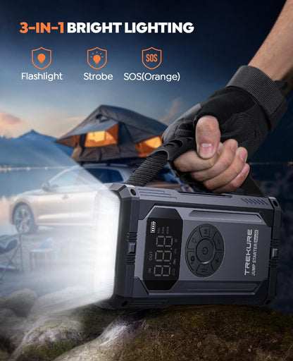 TREKURE 8-in-1 Jump Starter and Air Compressor
