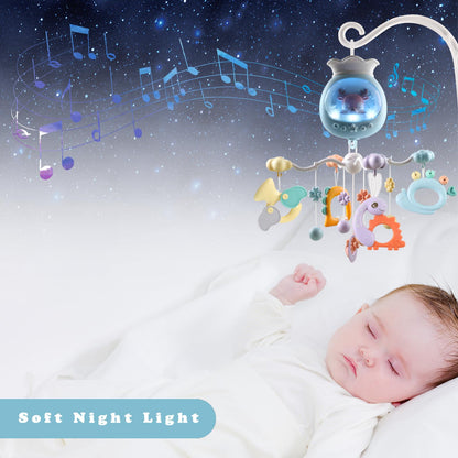 Baby Crib Mobile with Music & Remote Control