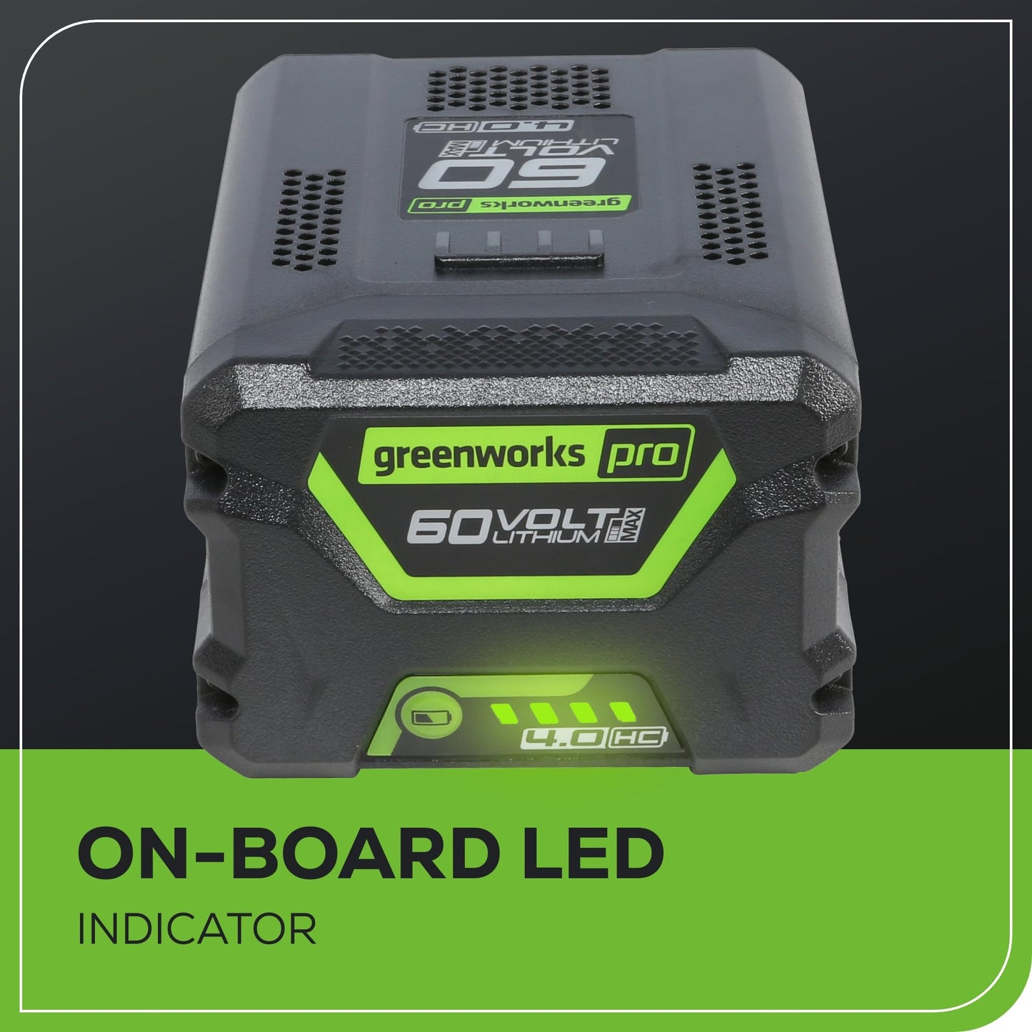 60V HC Battery by Greenworks for 75+ Tools
