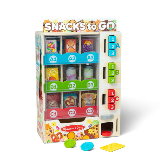 Melissa & Doug Wooden Vending Machine Play Set