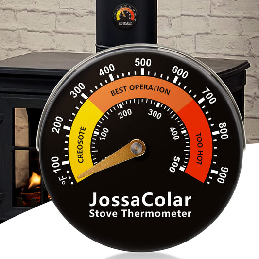 Wood Stove Magnetic Thermometer for Fireplace Flue