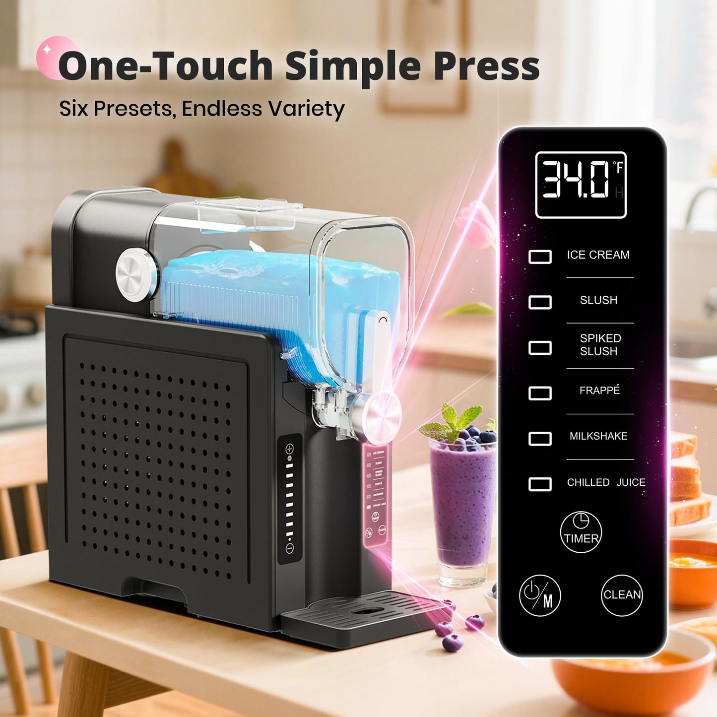 Slushie Machine, EZBASICS Slushy Machine (No Ice Needed)