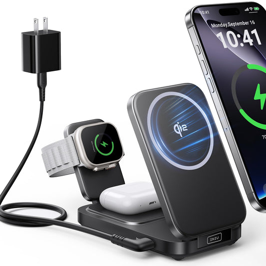 INIU 3-in-1 Wireless Charging Station for Apple