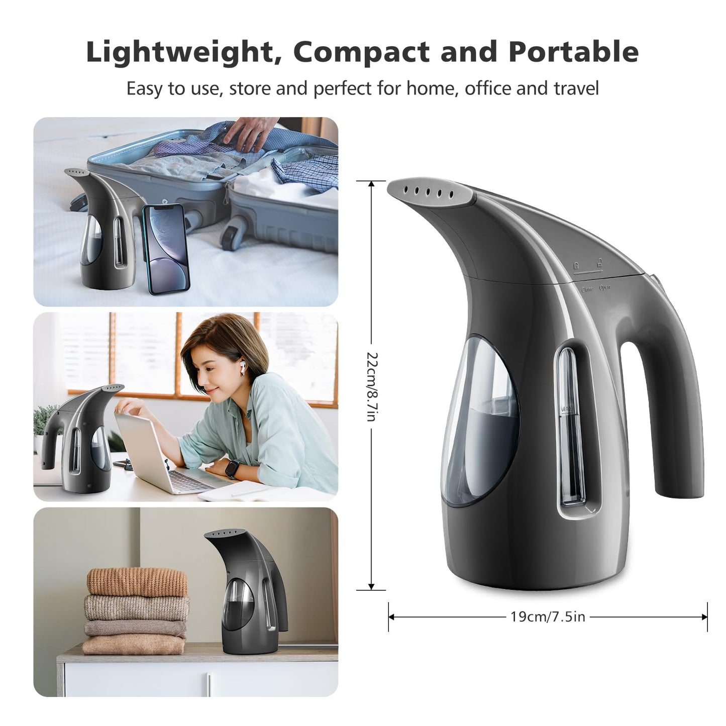 Portable Handheld Clothes Steamer 240ml 700W