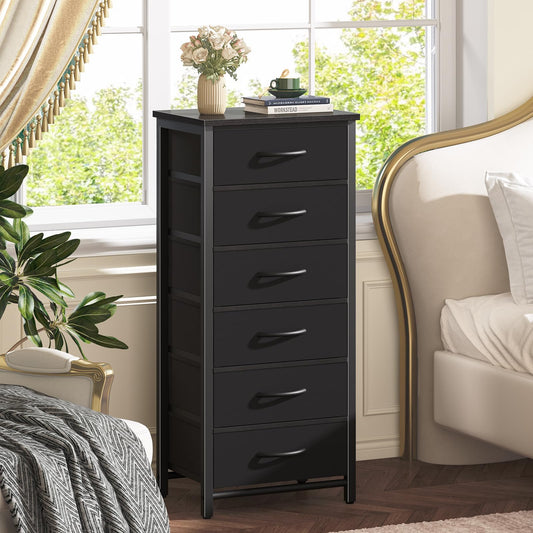 Yoobure Tall Nightstand with 6 Storage Drawers