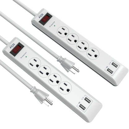 KMC 4-Outlet Surge Protector with USB Ports