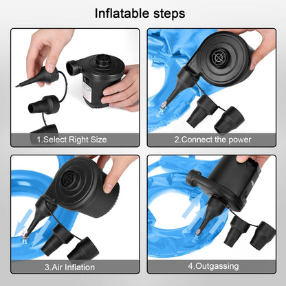 RWSEFK Electric Air Pump Inflatable Portable Quick Air Mattress Pump Air Bed Pool Toy Raft Boat Pool Pump for Inflatables