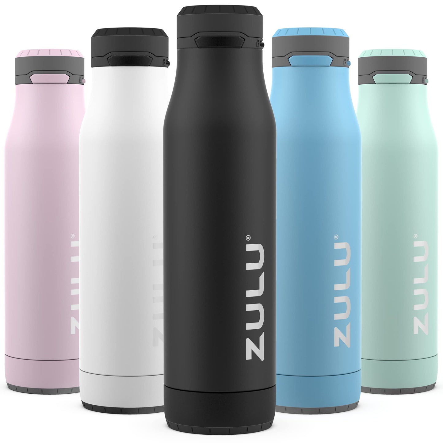 Zulu Ace 24oz Insulated Water Bottle - Black