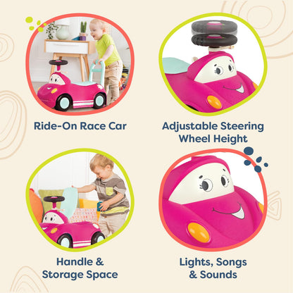 Ride-On Push Car with Lights and Sounds