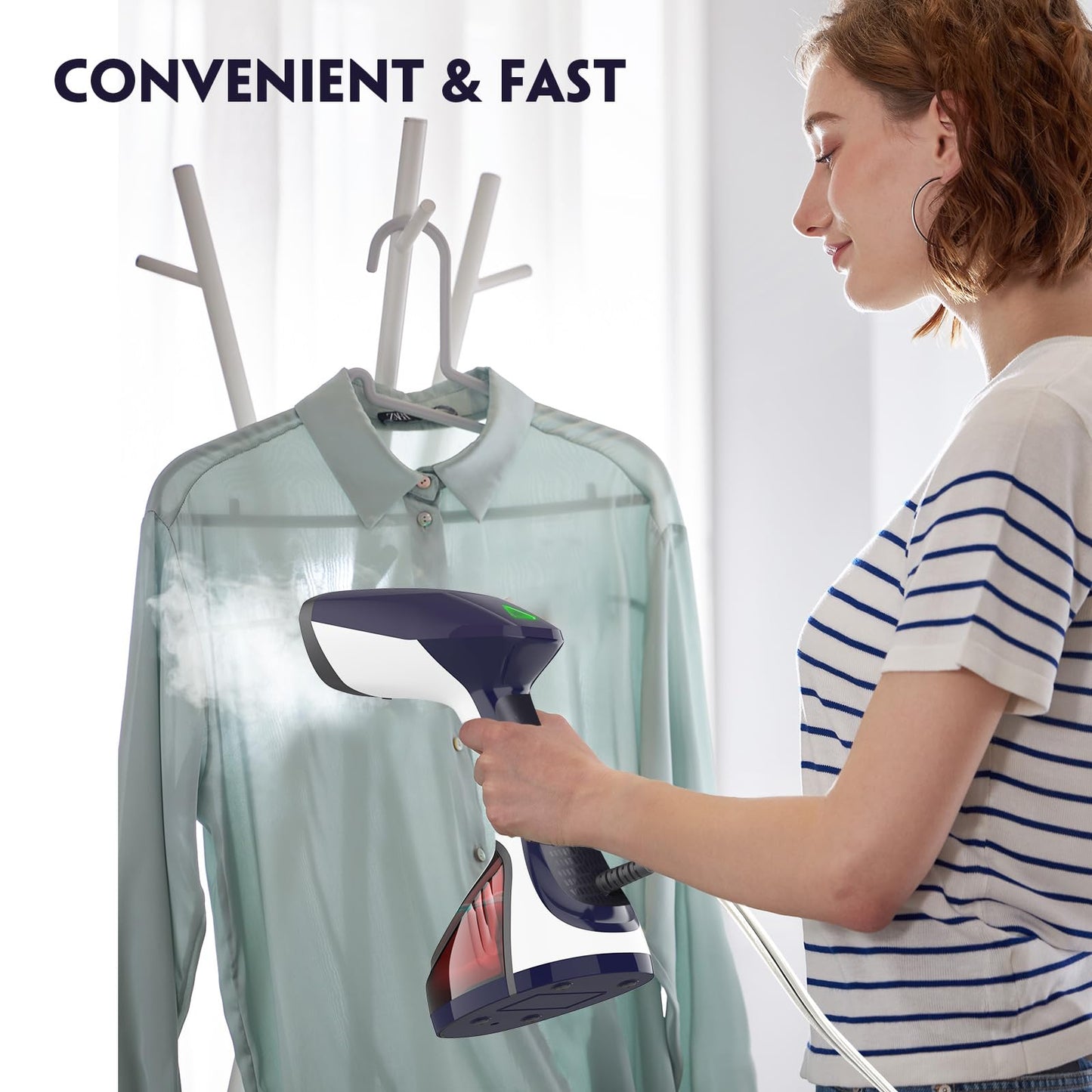 URPOWER Handheld Clothes Steamer 1500W Fast Heat