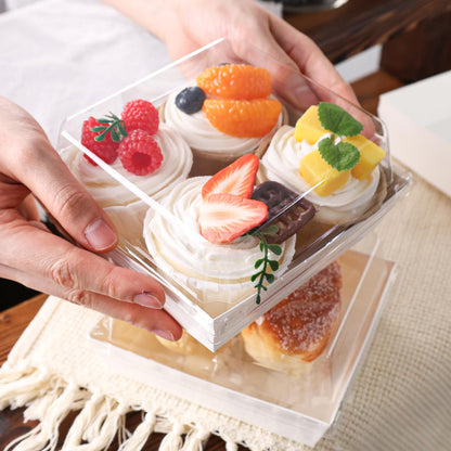 48PCS Mini Charcuterie Boxes with Clear Lids