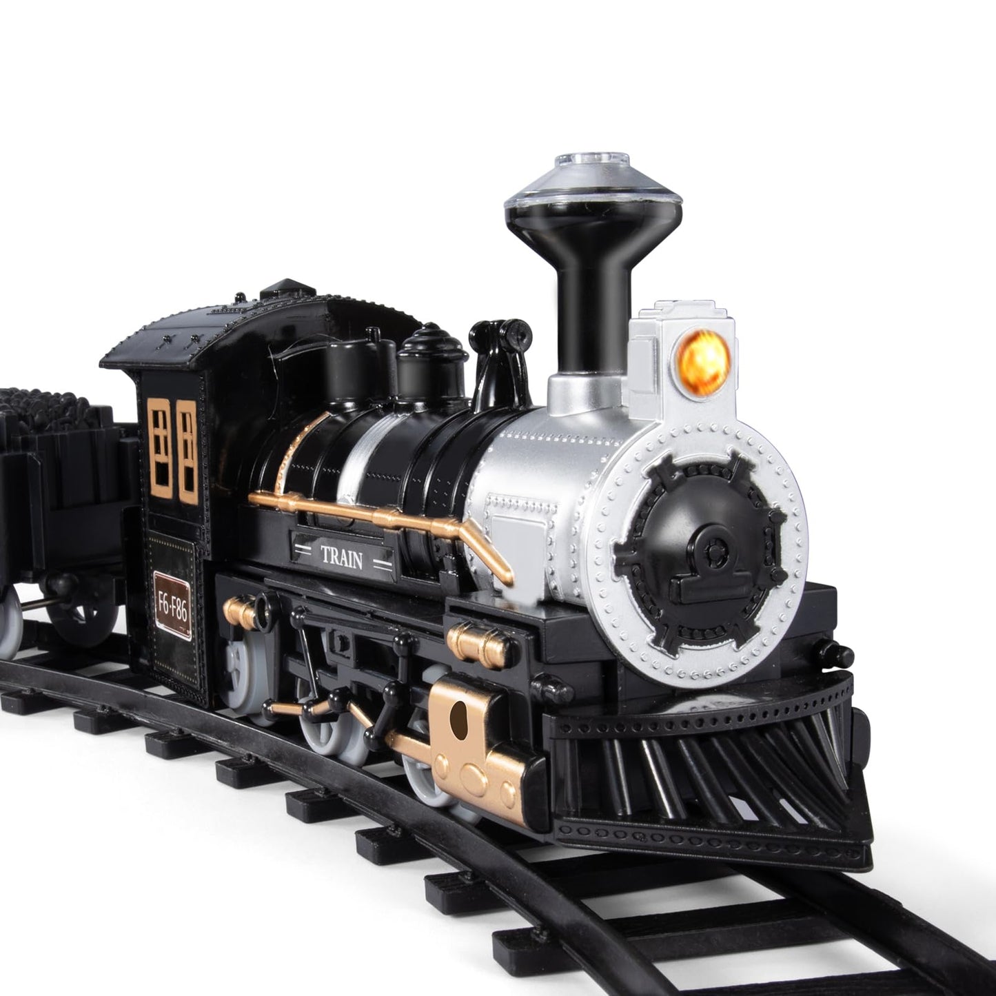 UPDATE: NOW $9.99! iHaHa Electric Train Set for Kids, Battery-Powered Train Toys Include Locomotive Engine, 3 Cars and 10 Tracks, Classic Toy Train Set Halloween Birthday for 3 4 5 6 Years Old Boys Girls