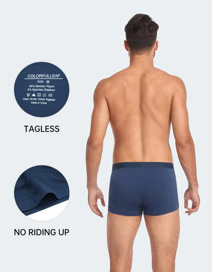 ADD 2 TO YOUR CART!             COLORFULLEAF Bamboo Boxer Briefs for Men Pack of 8