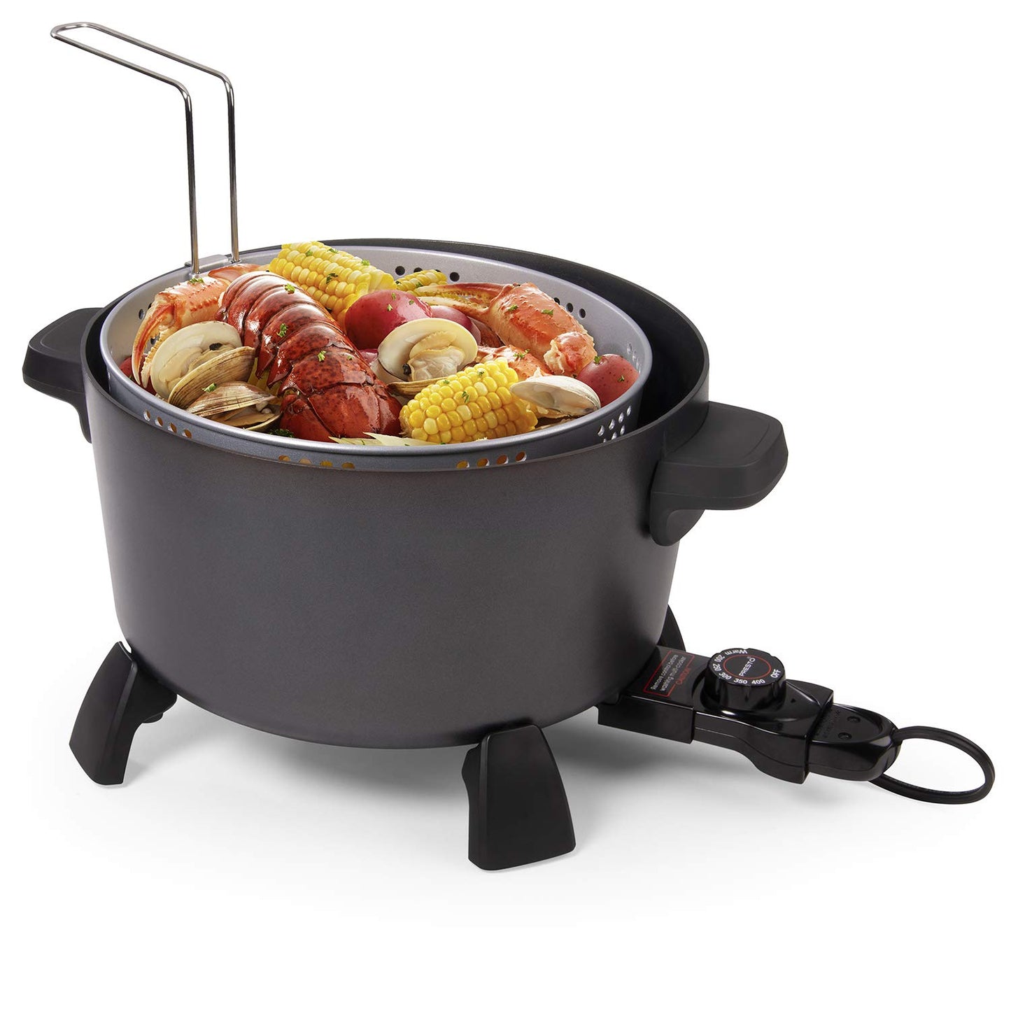 Presto 10-Quart Kitchen Kettle XL Multi-Cooker Steamer and Deep Fryer