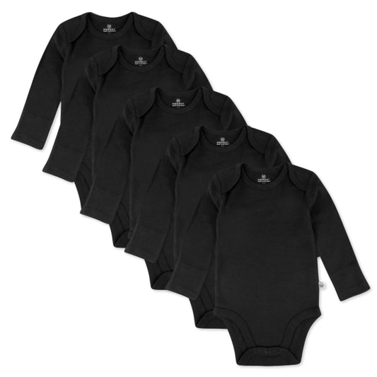 5-Pack HonestBaby Organic Cotton Bodysuits for Babies