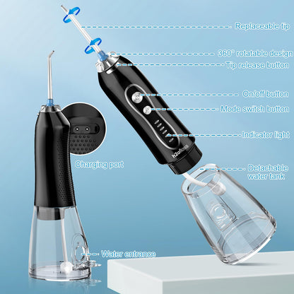 H2ofloss Water Dental Flosser with 5 Modes