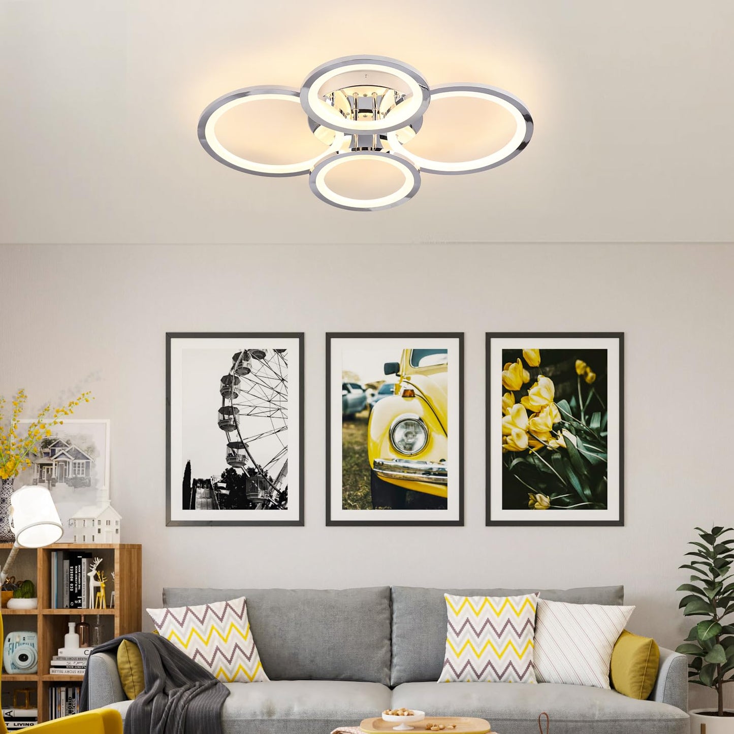ADISUN Dimmable LED Flush Mount Ceiling Light