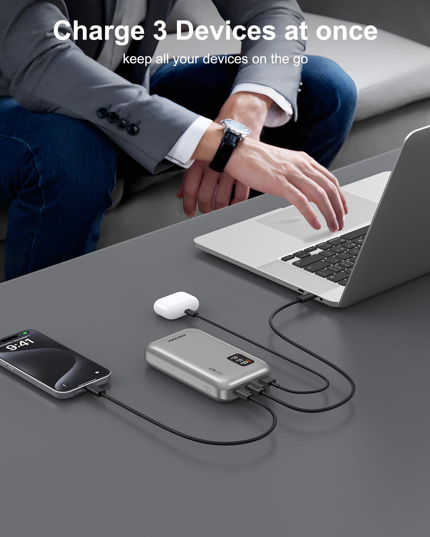 20,000mAh USB-C Power Bank for Laptops & Phones