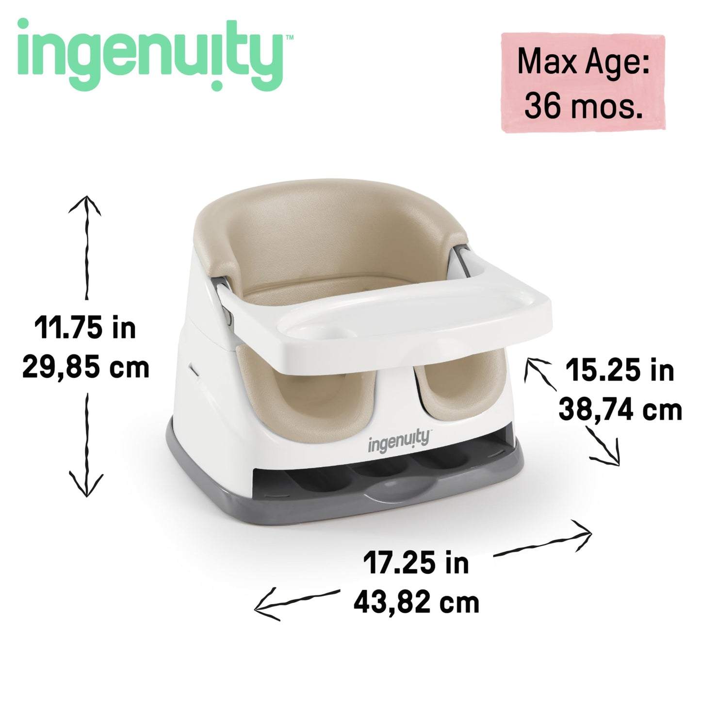Ingenuity 2-in-1 Booster Feeding and Floor Seat