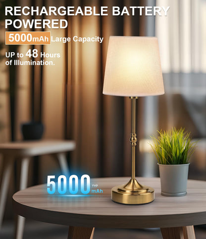 Rechargeable LED Cordless Table Lamp with 3 Brightness Levels