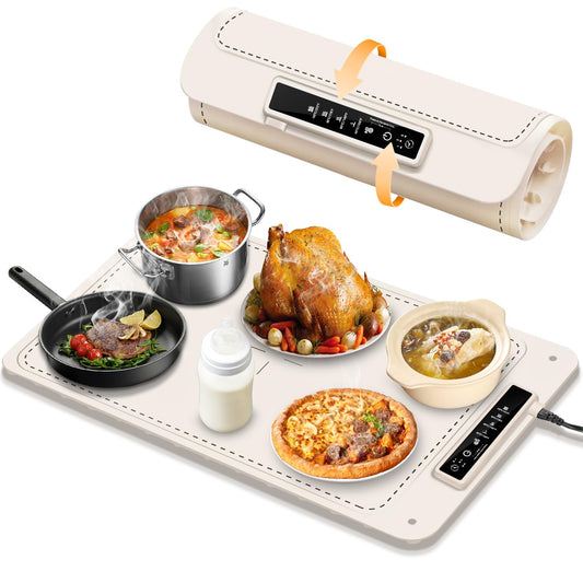 Electric Food Warmer Tray with 4 Temperature Levels