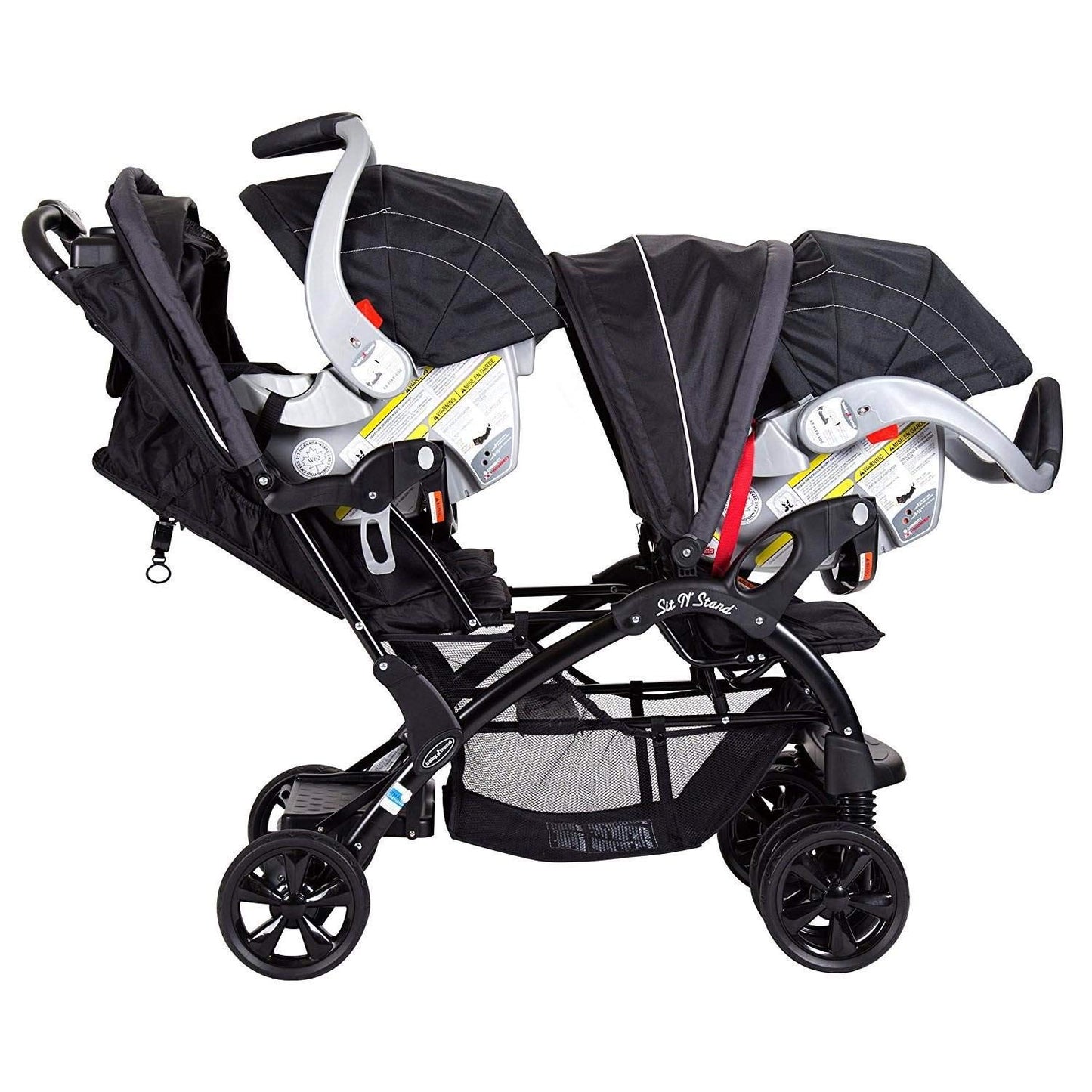 Baby Trend Sit N' Stand Double Stroller, Onyx