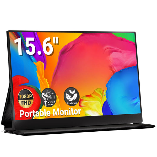 15.6" FHD Portable Monitor with USB-C & HDMI