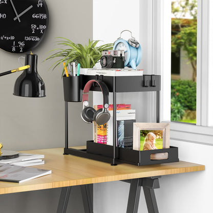 2 Pack Under Sink Organizers with Pull-out Drawers