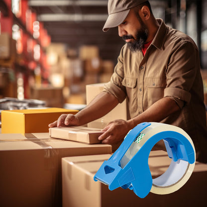 Toptoo Heavy Duty Packing Tape with Dispenser for Shipping, Moving, Storing and Packing, 6 Rolls, 1.88" x 60 Yards, Waterproof & Strong Seal On All Boxes