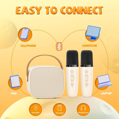 IROO Mini Karaoke Machine with Wireless Microphones
